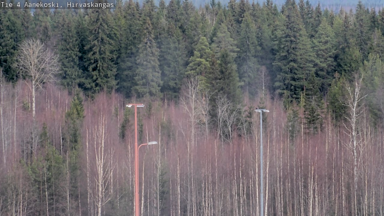 Weather Camera Image Road 4 Äänekoski, Hirvaskangas, Äänekoski, Keski-Suomi