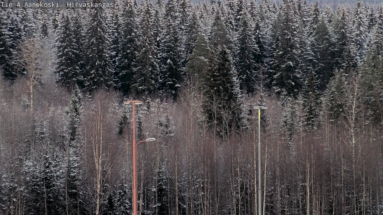Weather Camera Image Road 4 Äänekoski, Hirvaskangas, Äänekoski, Keski-Suomi