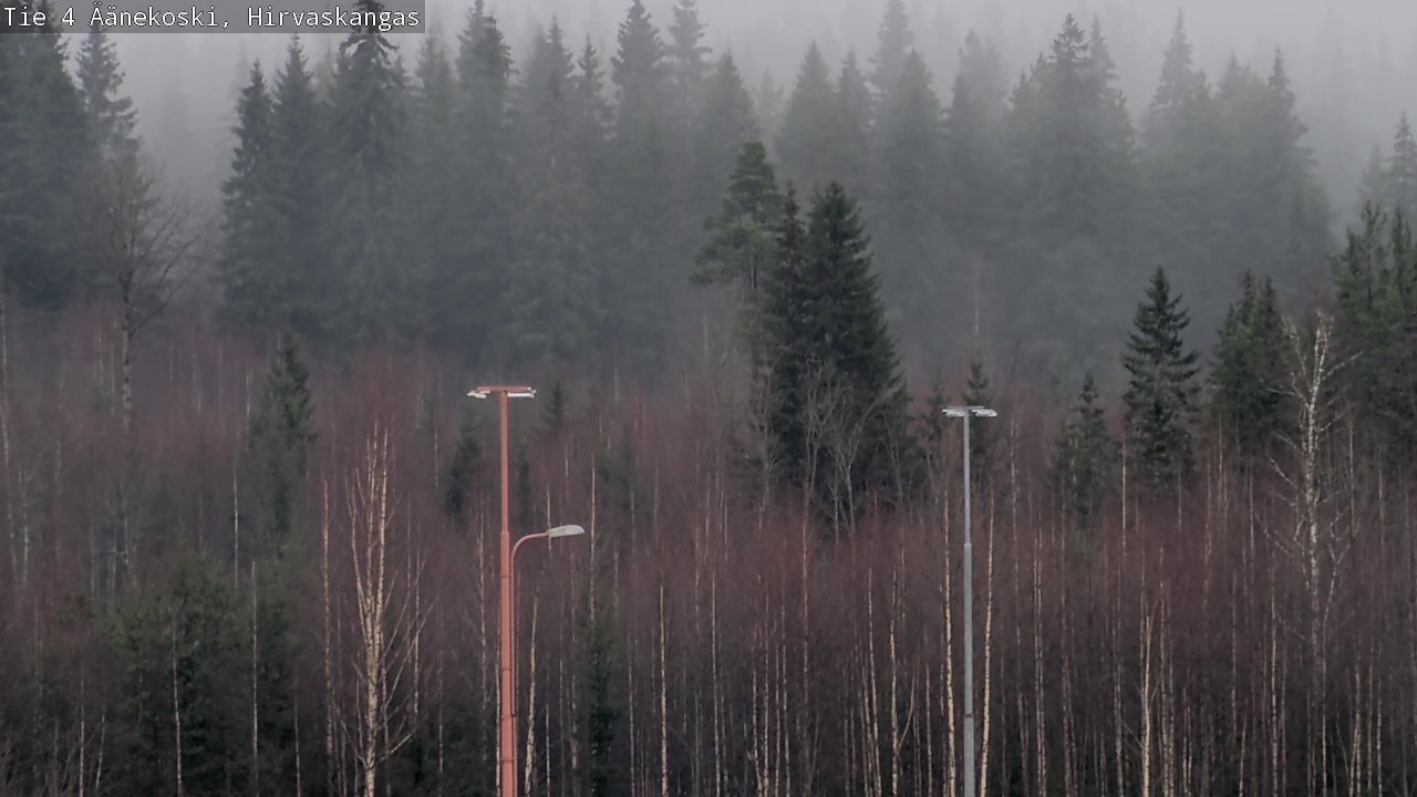 Weather Camera Image Väg 4 Äänekoski, Hirvaskangas, Äänekoski, Keski-Suomi