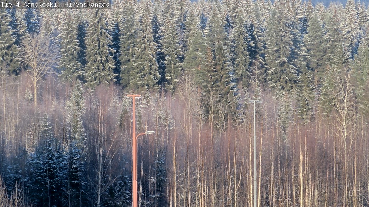 Weather Camera Image Väg 4 Äänekoski, Hirvaskangas, Äänekoski, Keski-Suomi