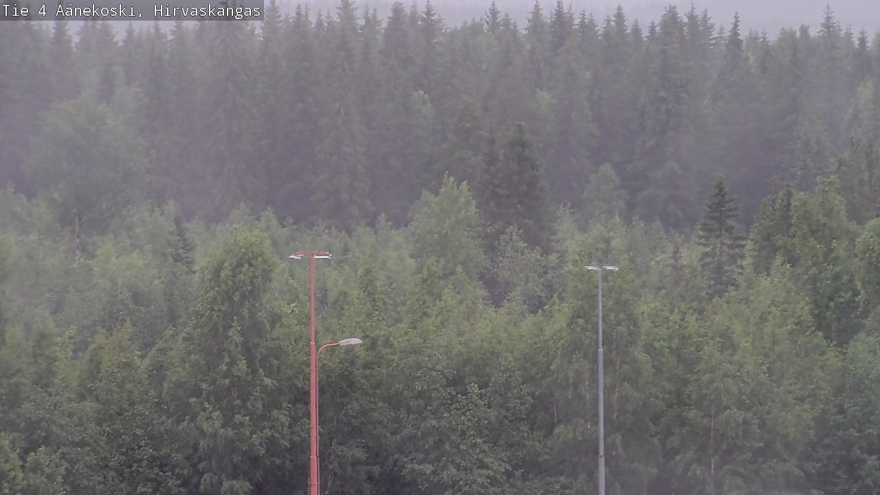 Weather Camera Image Väg 4 Äänekoski, Hirvaskangas, Äänekoski, Keski-Suomi