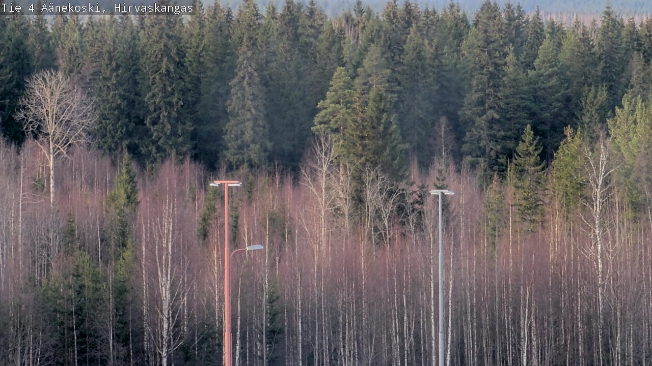 Weather Camera Image Road 4 Äänekoski, Hirvaskangas, Äänekoski, Keski-Suomi