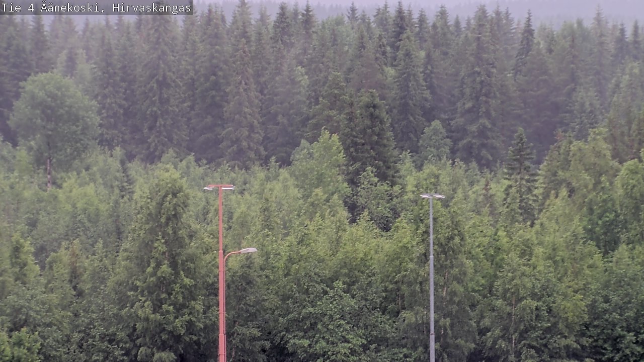 Weather Camera Image Väg 4 Äänekoski, Hirvaskangas, Äänekoski, Keski-Suomi