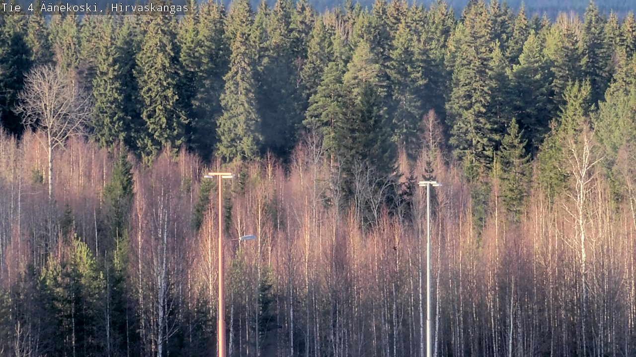 Weather Camera Image Road 4 Äänekoski, Hirvaskangas, Äänekoski, Keski-Suomi