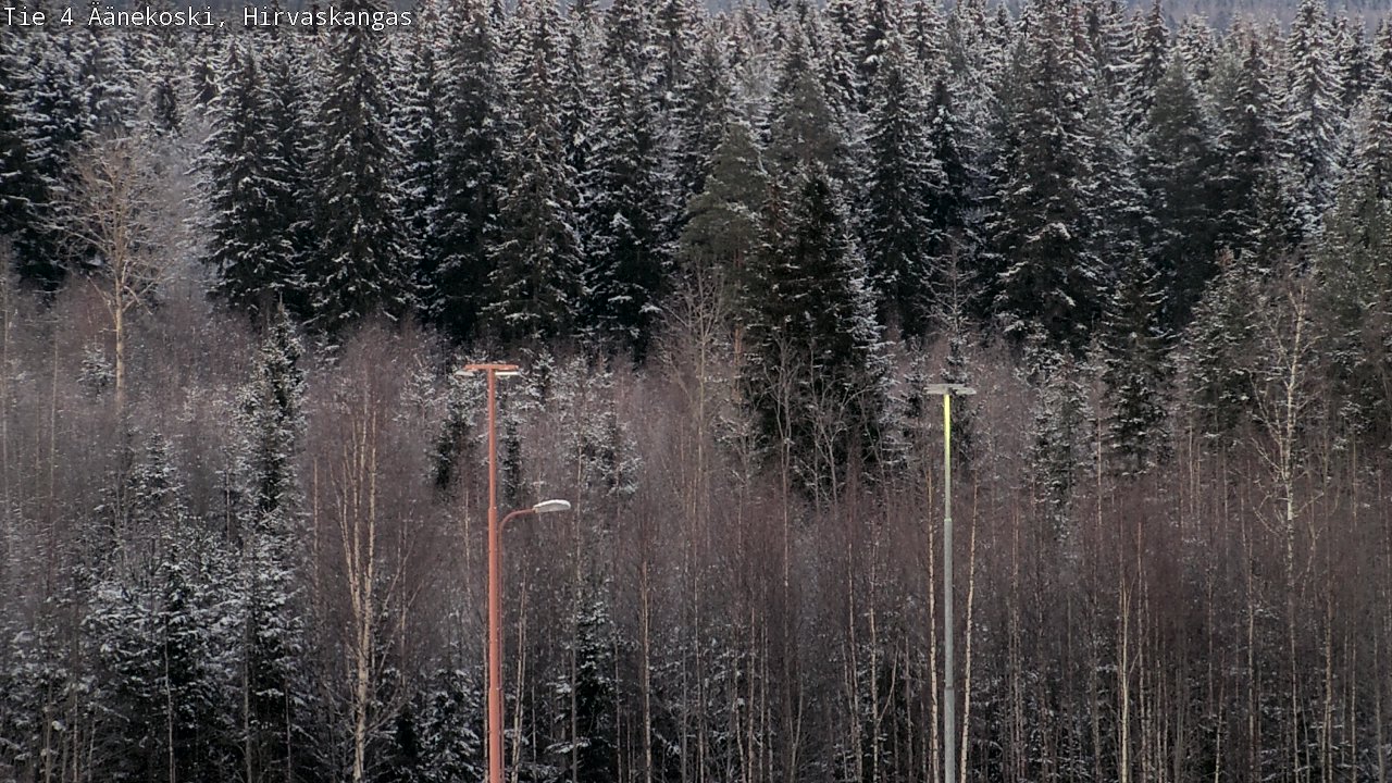 Weather Camera Image Väg 4 Äänekoski, Hirvaskangas, Äänekoski, Keski-Suomi