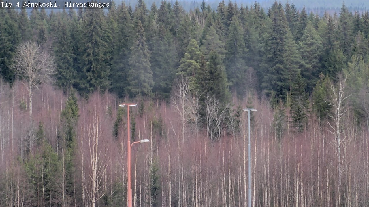 Weather Camera Image Road 4 Äänekoski, Hirvaskangas, Äänekoski, Keski-Suomi