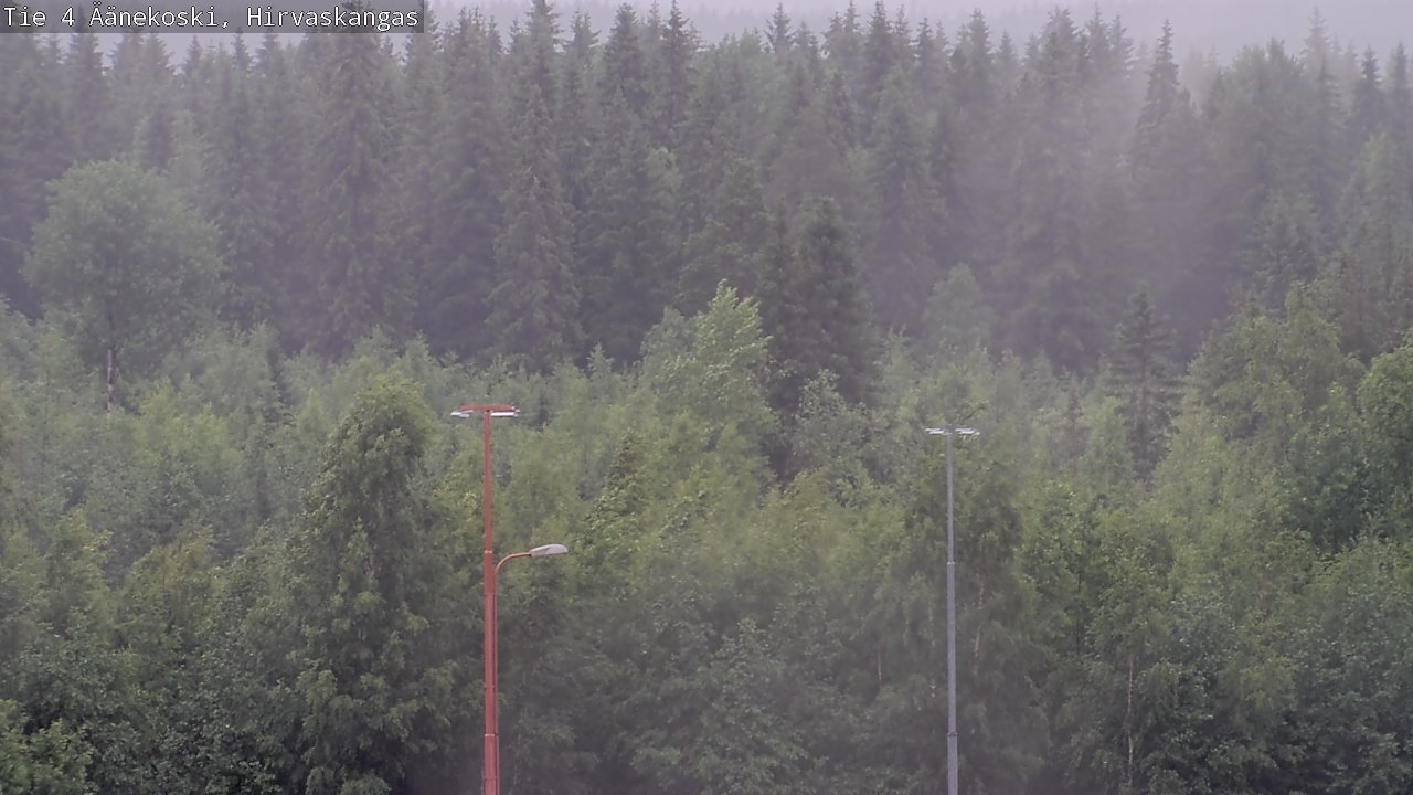 Weather Camera Image Road 4 Äänekoski, Hirvaskangas, Äänekoski, Keski-Suomi