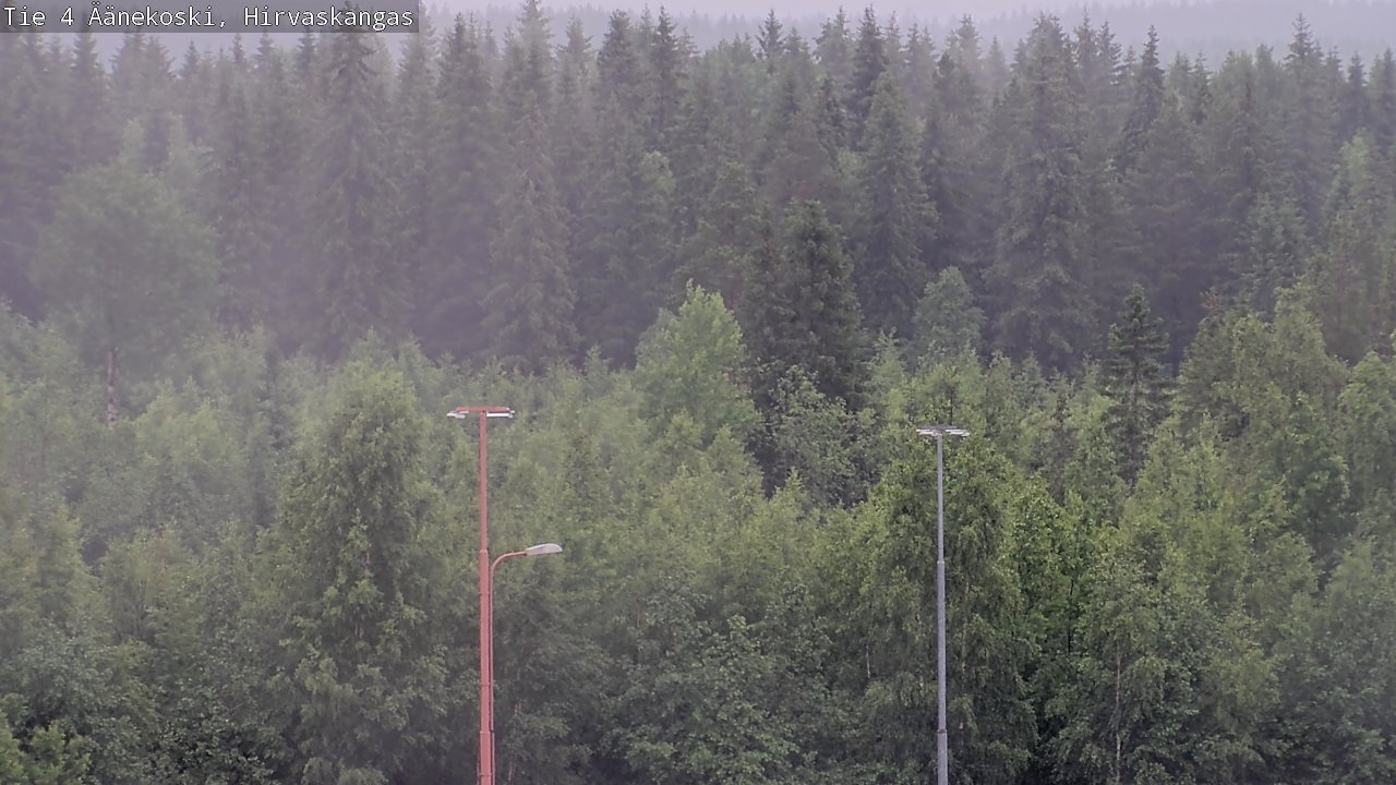 Weather Camera Image Väg 4 Äänekoski, Hirvaskangas, Äänekoski, Keski-Suomi