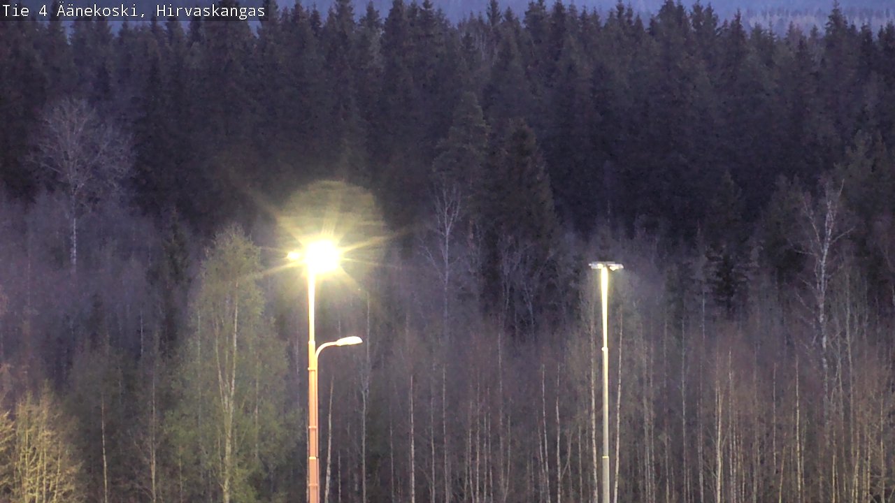 Weather Camera Image Road 4 Äänekoski, Hirvaskangas, Äänekoski, Keski-Suomi