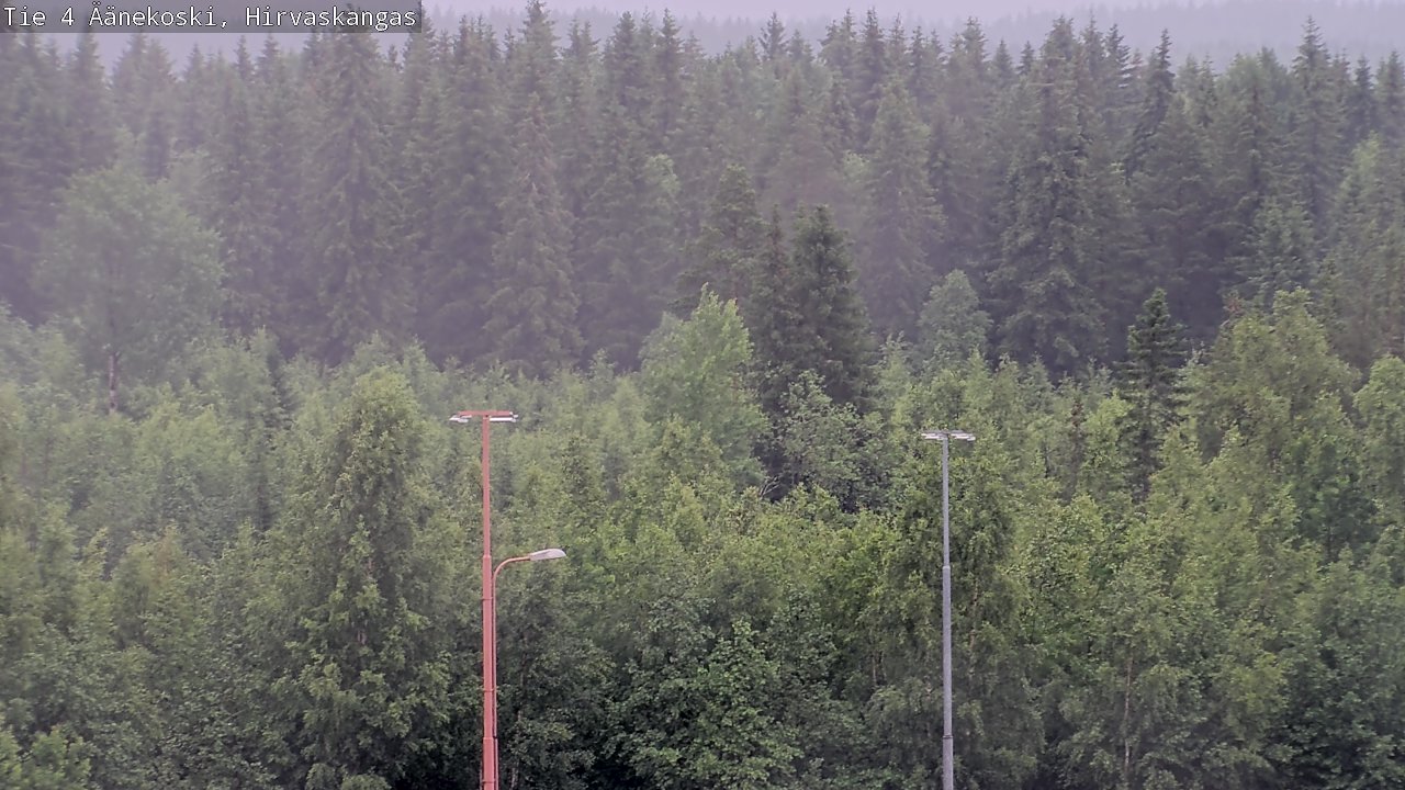 Weather Camera Image Väg 4 Äänekoski, Hirvaskangas, Äänekoski, Keski-Suomi