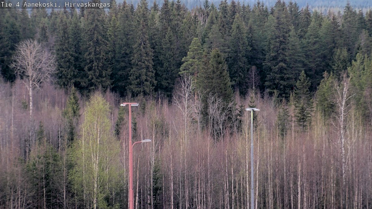 Weather Camera Image Road 4 Äänekoski, Hirvaskangas, Äänekoski, Keski-Suomi