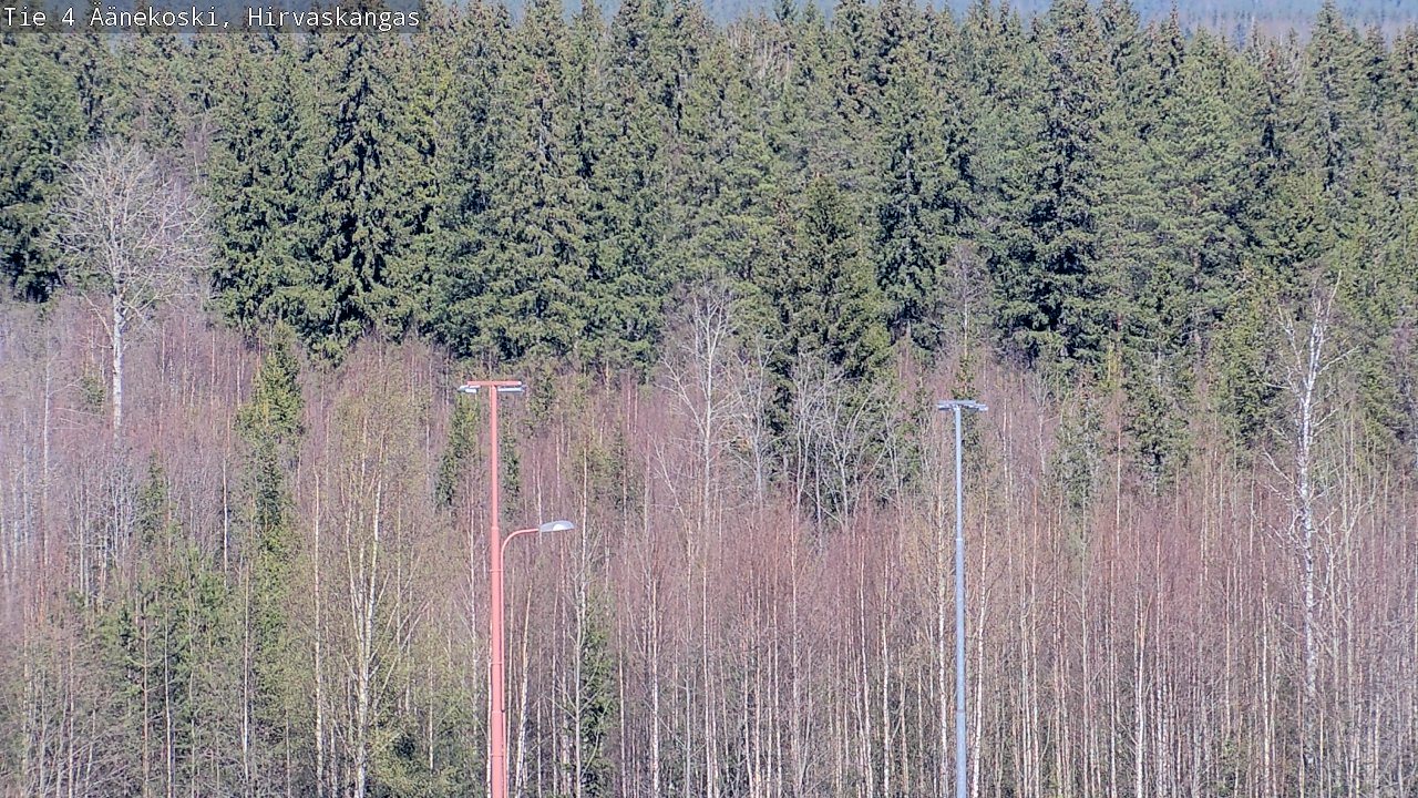 Weather Camera Image Road 4 Äänekoski, Hirvaskangas, Äänekoski, Keski-Suomi