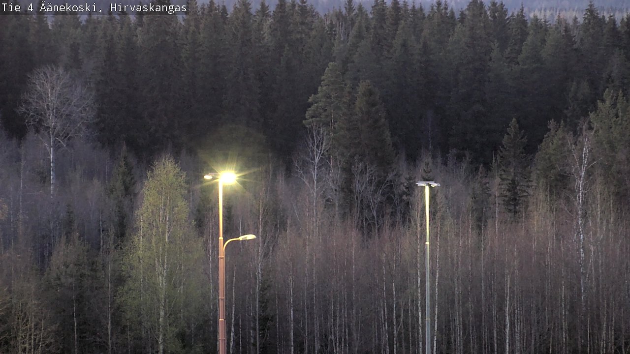 Weather Camera Image Road 4 Äänekoski, Hirvaskangas, Äänekoski, Keski-Suomi
