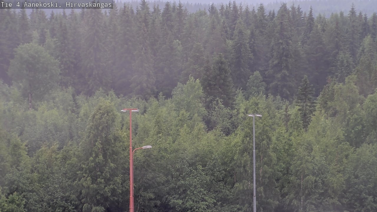 Weather Camera Image Väg 4 Äänekoski, Hirvaskangas, Äänekoski, Keski-Suomi