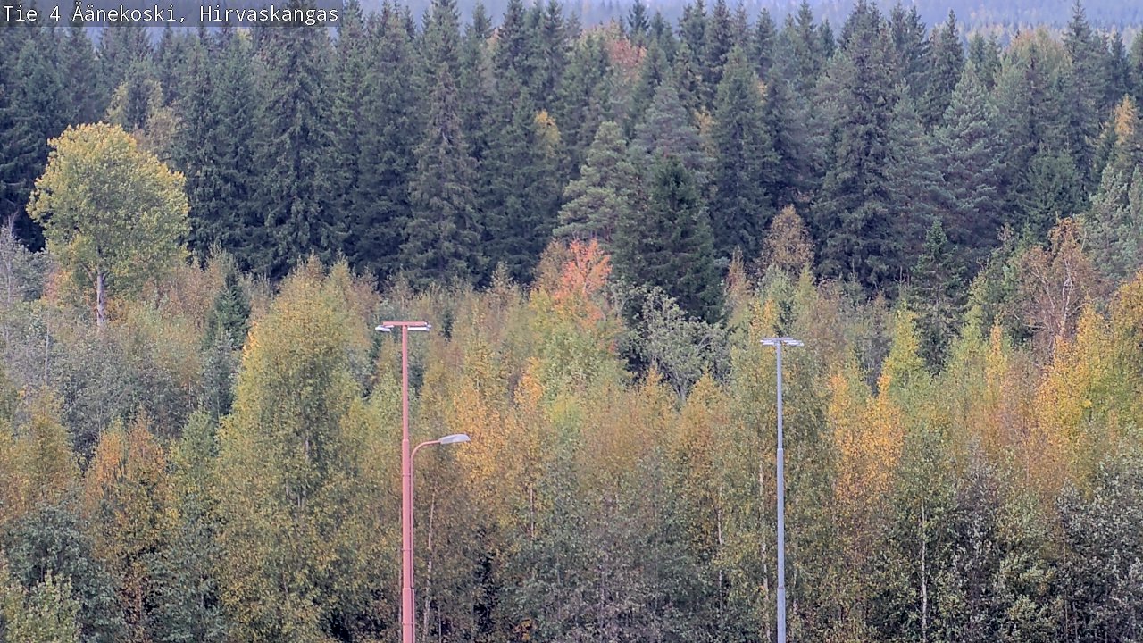 Weather Camera Image Road 4 Äänekoski, Hirvaskangas, Äänekoski, Keski-Suomi