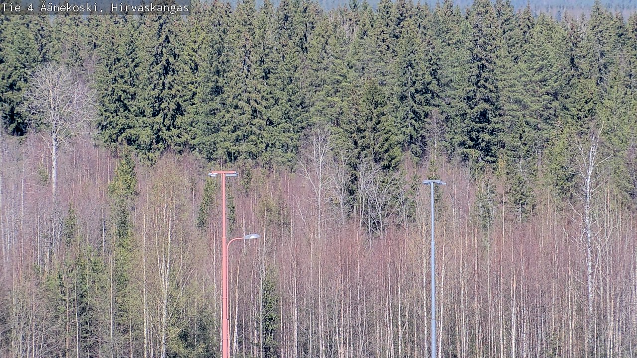 Weather Camera Image Road 4 Äänekoski, Hirvaskangas, Äänekoski, Keski-Suomi