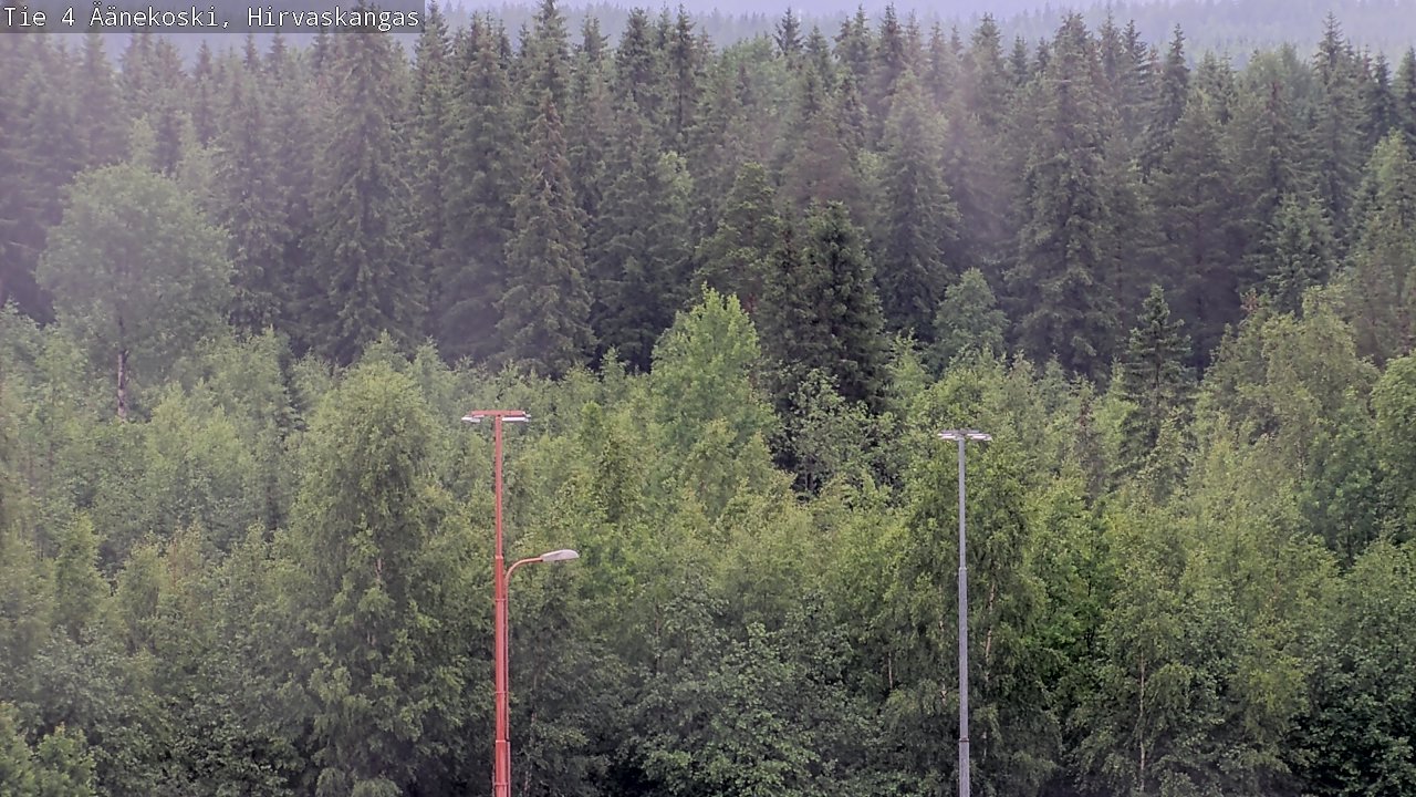 Weather Camera Image Väg 4 Äänekoski, Hirvaskangas, Äänekoski, Keski-Suomi