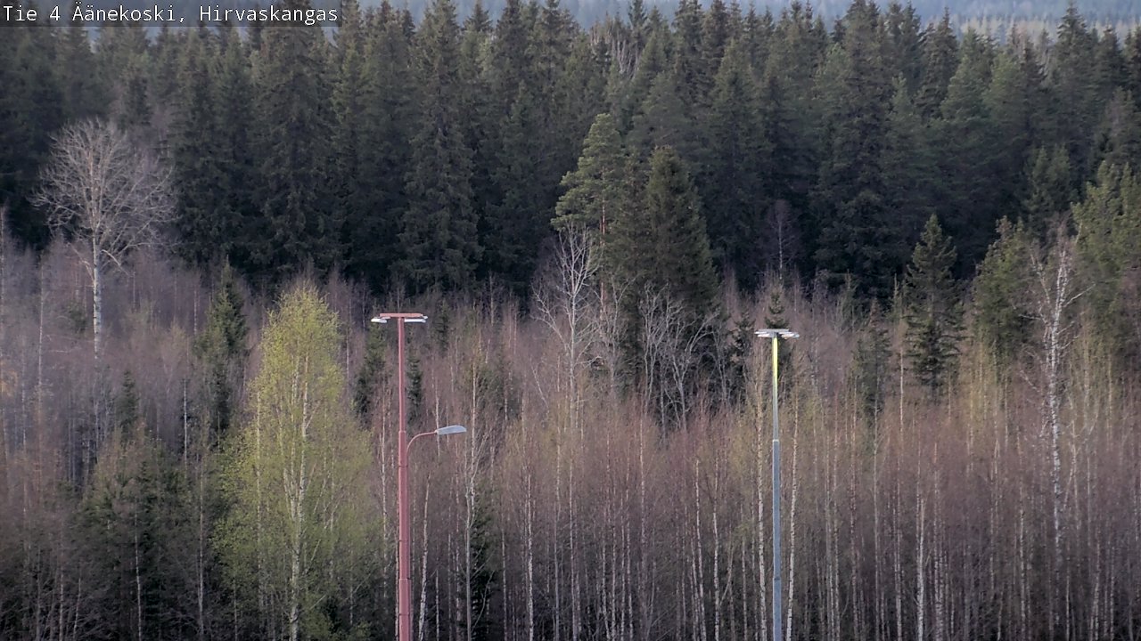 Weather Camera Image Road 4 Äänekoski, Hirvaskangas, Äänekoski, Keski-Suomi
