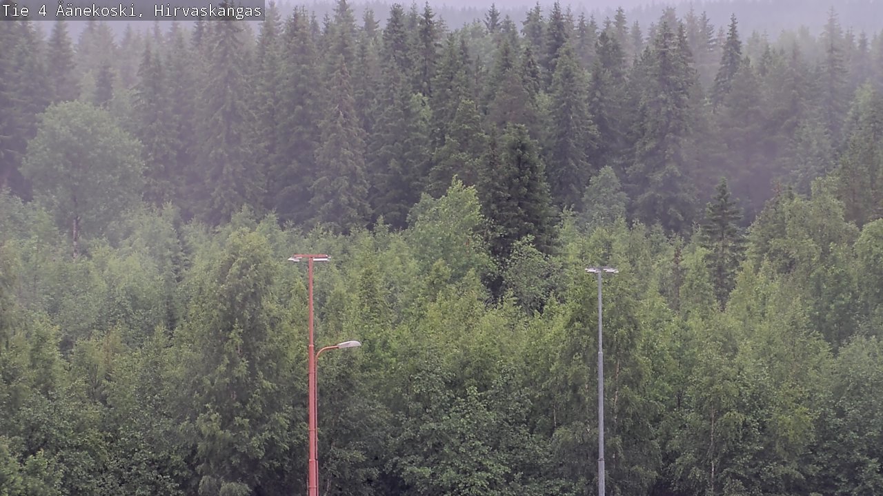 Weather Camera Image Väg 4 Äänekoski, Hirvaskangas, Äänekoski, Keski-Suomi