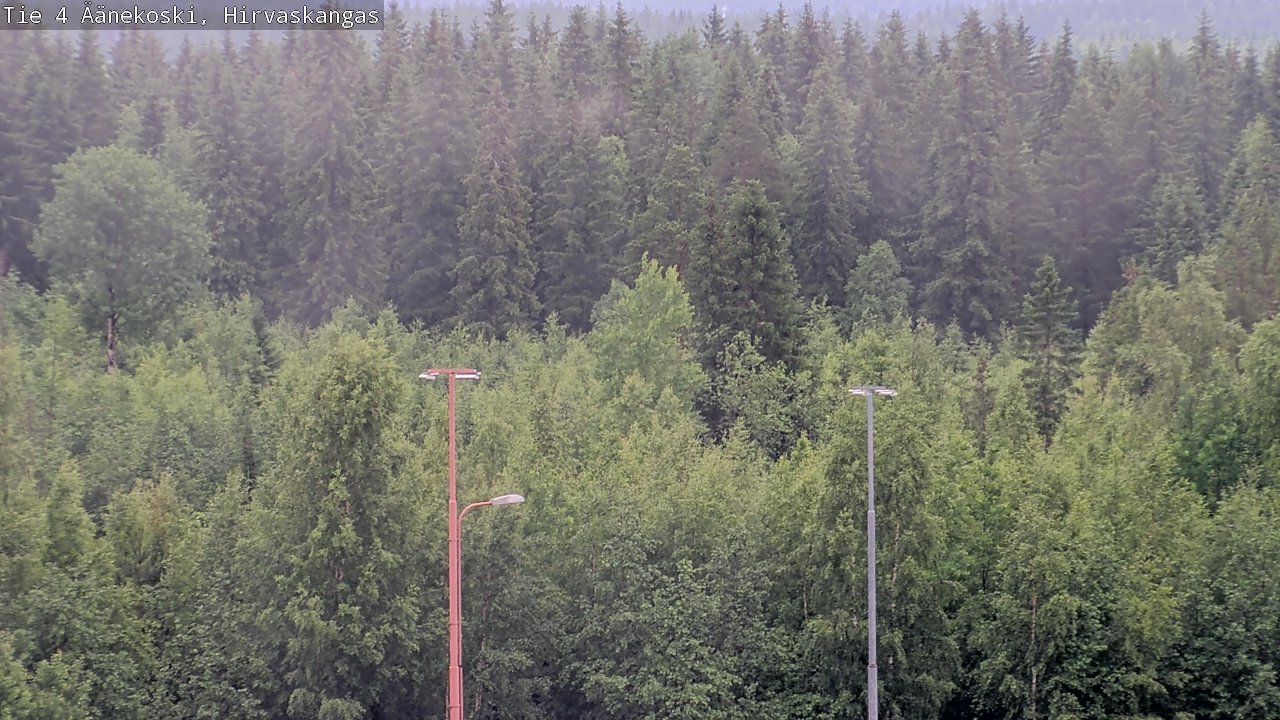 Weather Camera Image Väg 4 Äänekoski, Hirvaskangas, Äänekoski, Keski-Suomi
