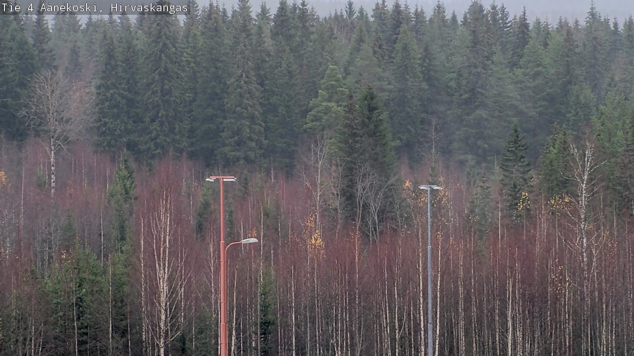 Weather Camera Image Väg 4 Äänekoski, Hirvaskangas, Äänekoski, Keski-Suomi