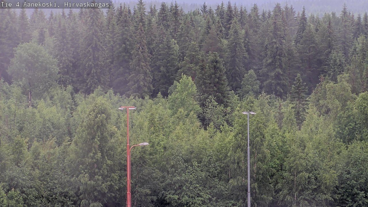 Weather Camera Image Väg 4 Äänekoski, Hirvaskangas, Äänekoski, Keski-Suomi