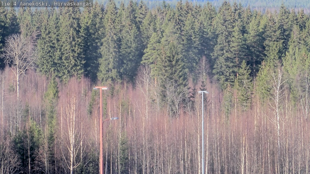Weather Camera Image Road 4 Äänekoski, Hirvaskangas, Äänekoski, Keski-Suomi
