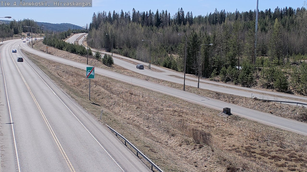 Weather Camera Image Road 4 Äänekoski, Hirvaskangas, Äänekoski, Keski-Suomi
