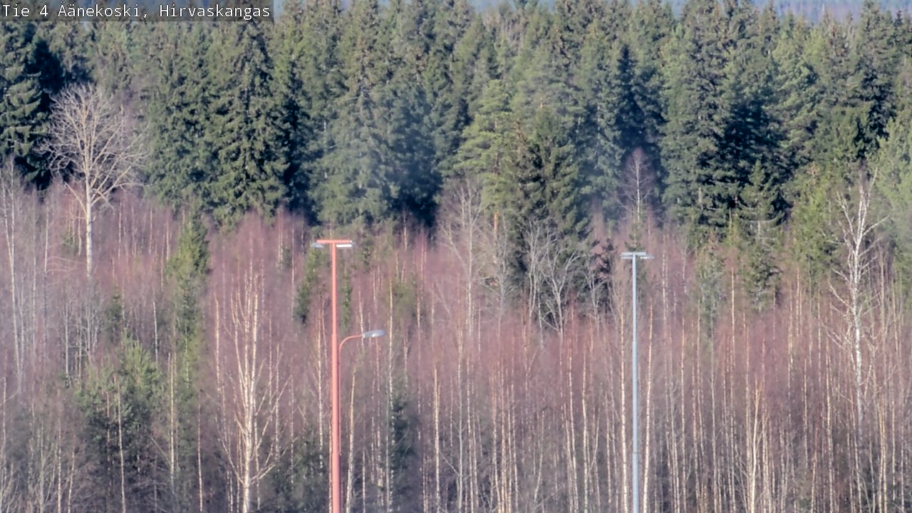 Weather Camera Image Road 4 Äänekoski, Hirvaskangas, Äänekoski, Keski-Suomi