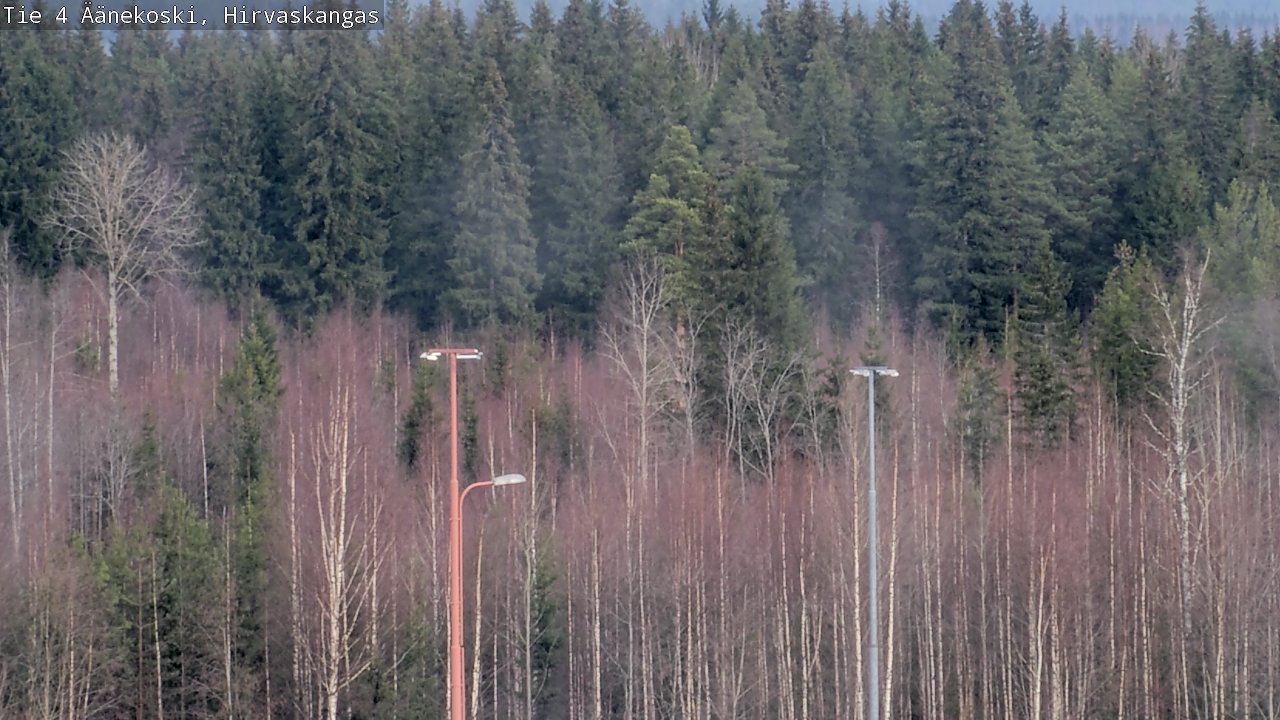 Weather Camera Image Road 4 Äänekoski, Hirvaskangas, Äänekoski, Keski-Suomi