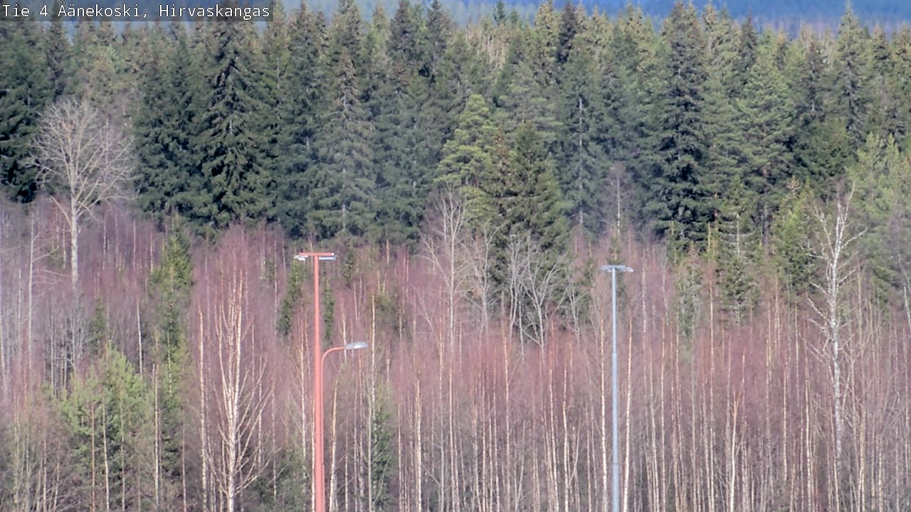 Weather Camera Image Road 4 Äänekoski, Hirvaskangas, Äänekoski, Keski-Suomi