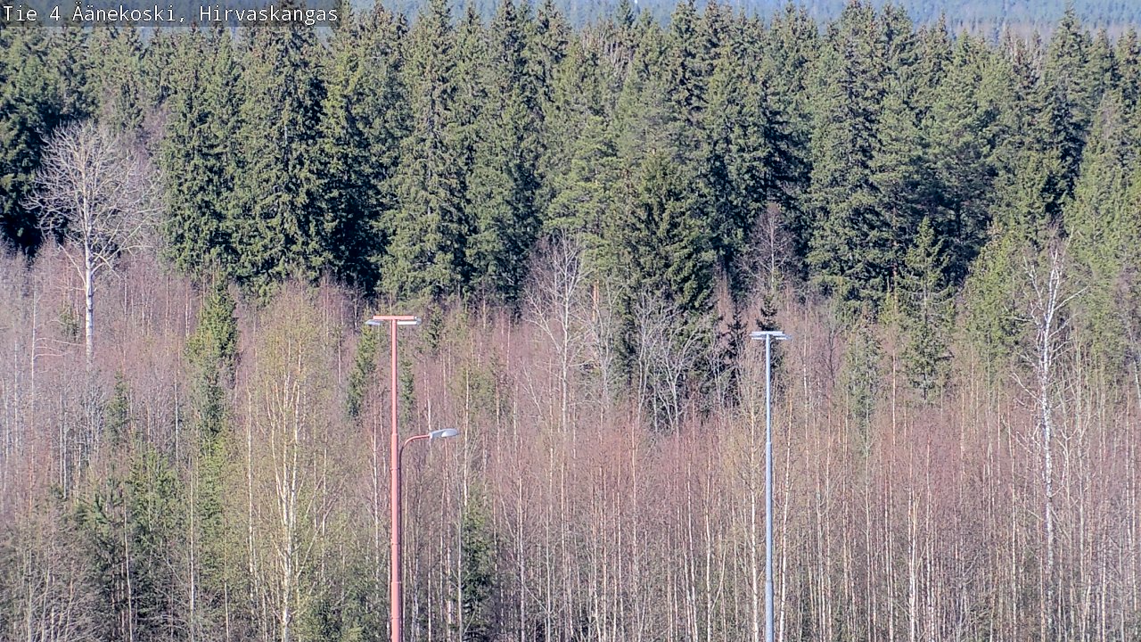 Weather Camera Image Road 4 Äänekoski, Hirvaskangas, Äänekoski, Keski-Suomi