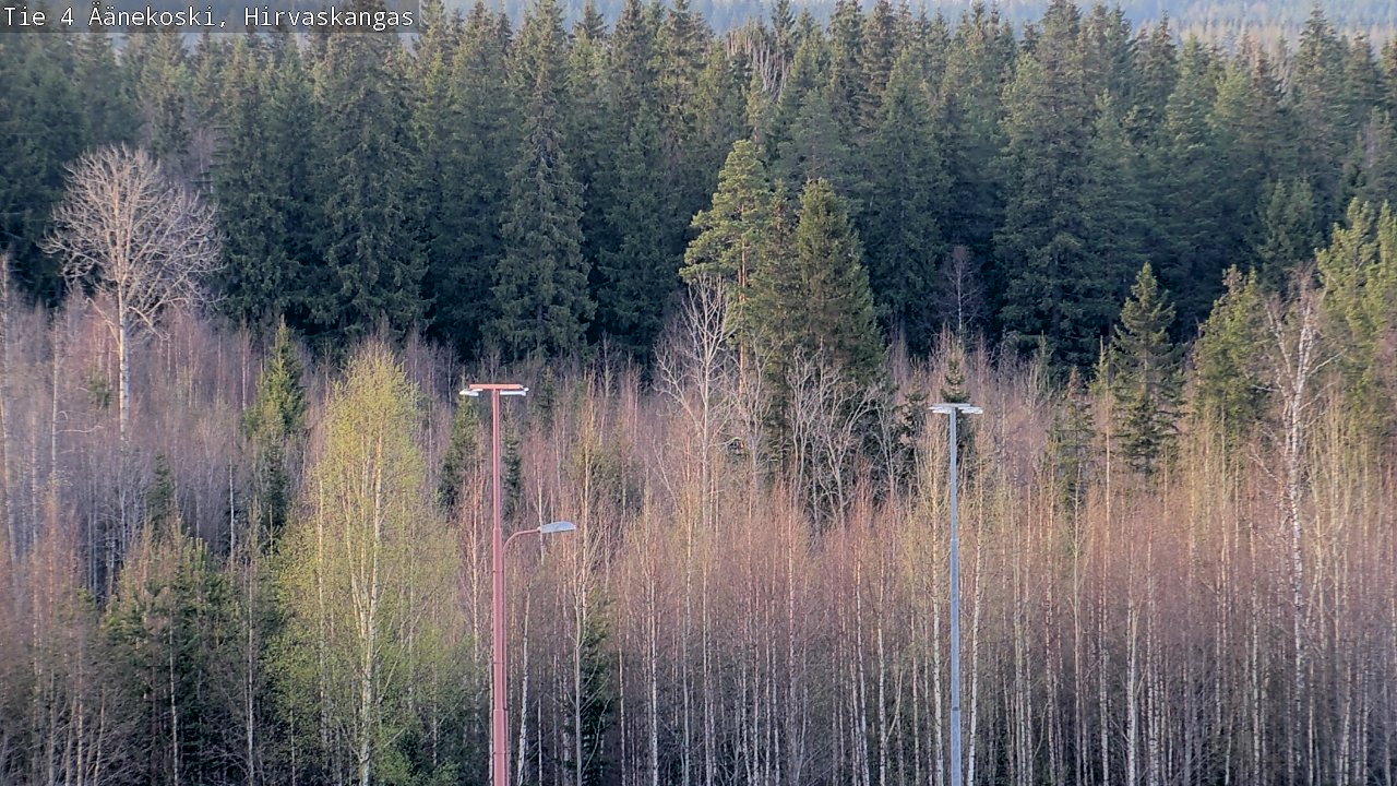Weather Camera Image Road 4 Äänekoski, Hirvaskangas, Äänekoski, Keski-Suomi