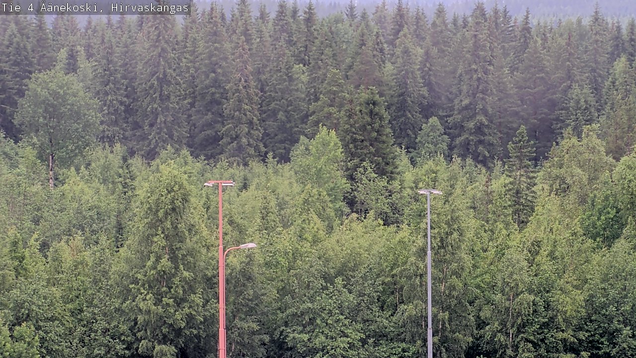 Weather Camera Image Väg 4 Äänekoski, Hirvaskangas, Äänekoski, Keski-Suomi
