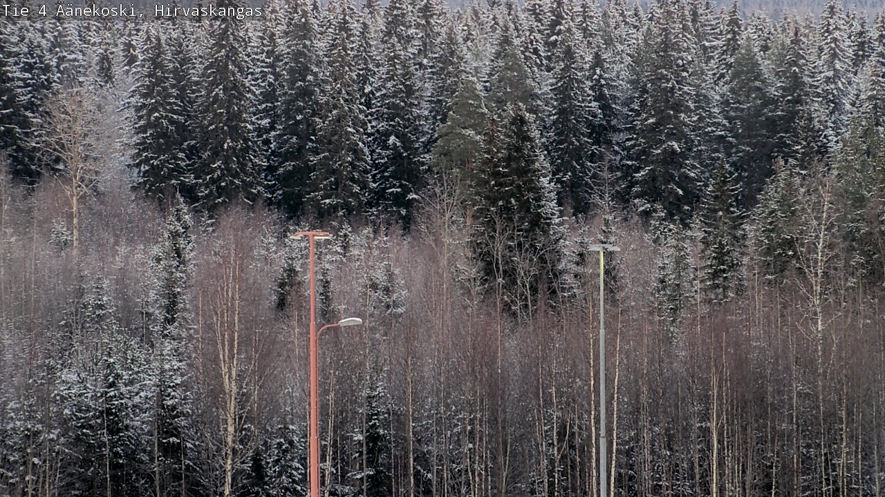 Weather Camera Image Road 4 Äänekoski, Hirvaskangas, Äänekoski, Keski-Suomi