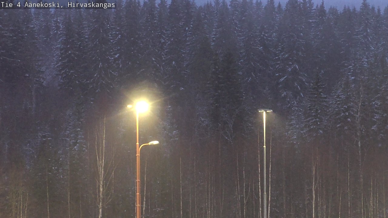 Weather Camera Image Väg 4 Äänekoski, Hirvaskangas, Äänekoski, Keski-Suomi