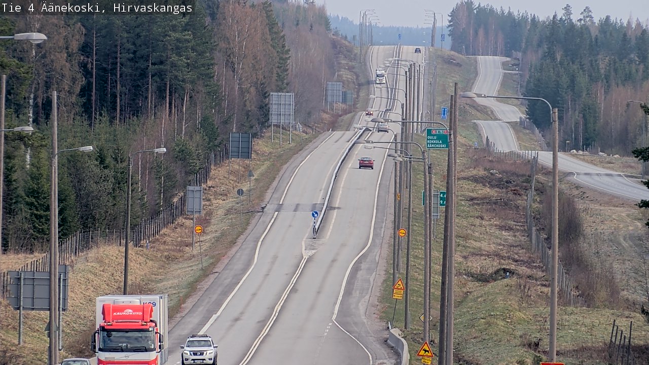 Weather Camera Image Road 4 Äänekoski, Hirvaskangas, Äänekoski, Keski-Suomi