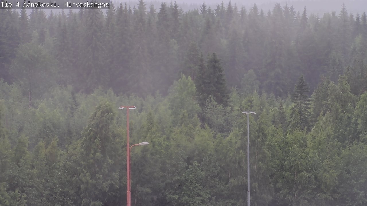 Weather Camera Image Väg 4 Äänekoski, Hirvaskangas, Äänekoski, Keski-Suomi