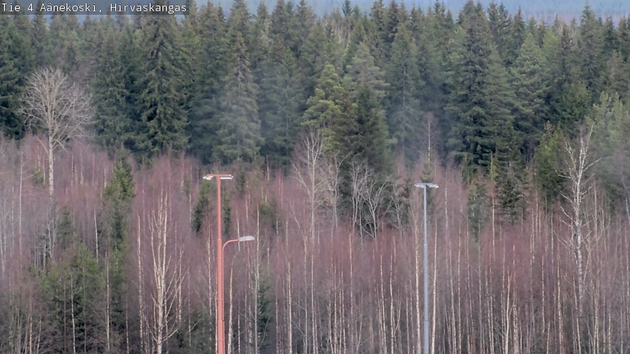 Weather Camera Image Road 4 Äänekoski, Hirvaskangas, Äänekoski, Keski-Suomi