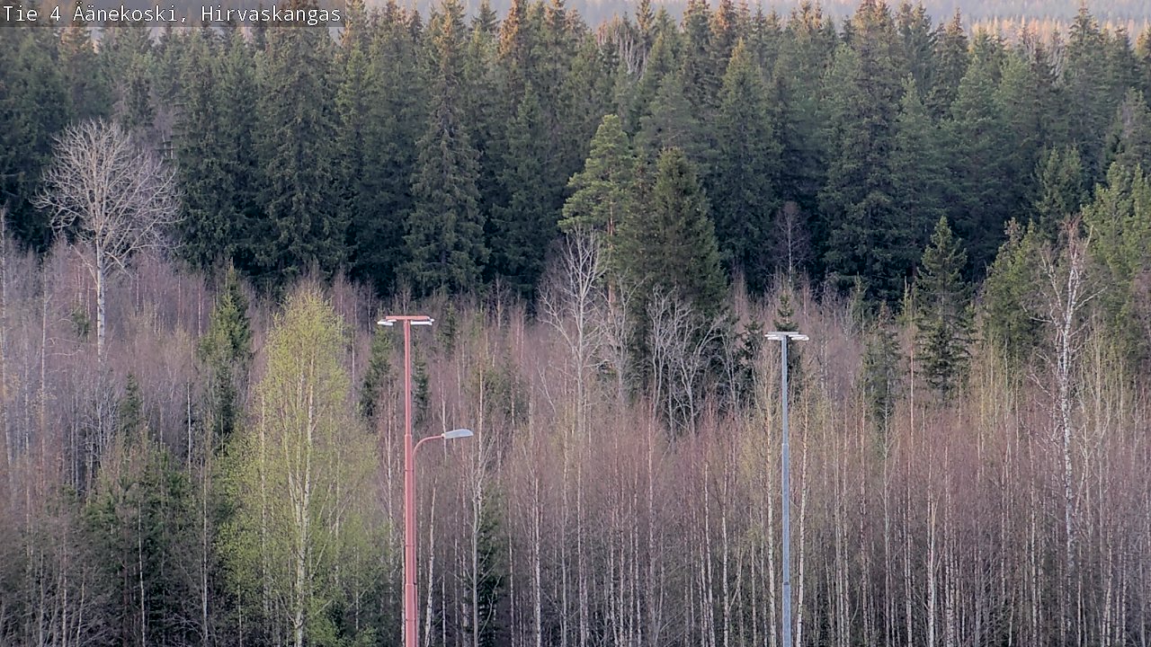 Weather Camera Image Road 4 Äänekoski, Hirvaskangas, Äänekoski, Keski-Suomi