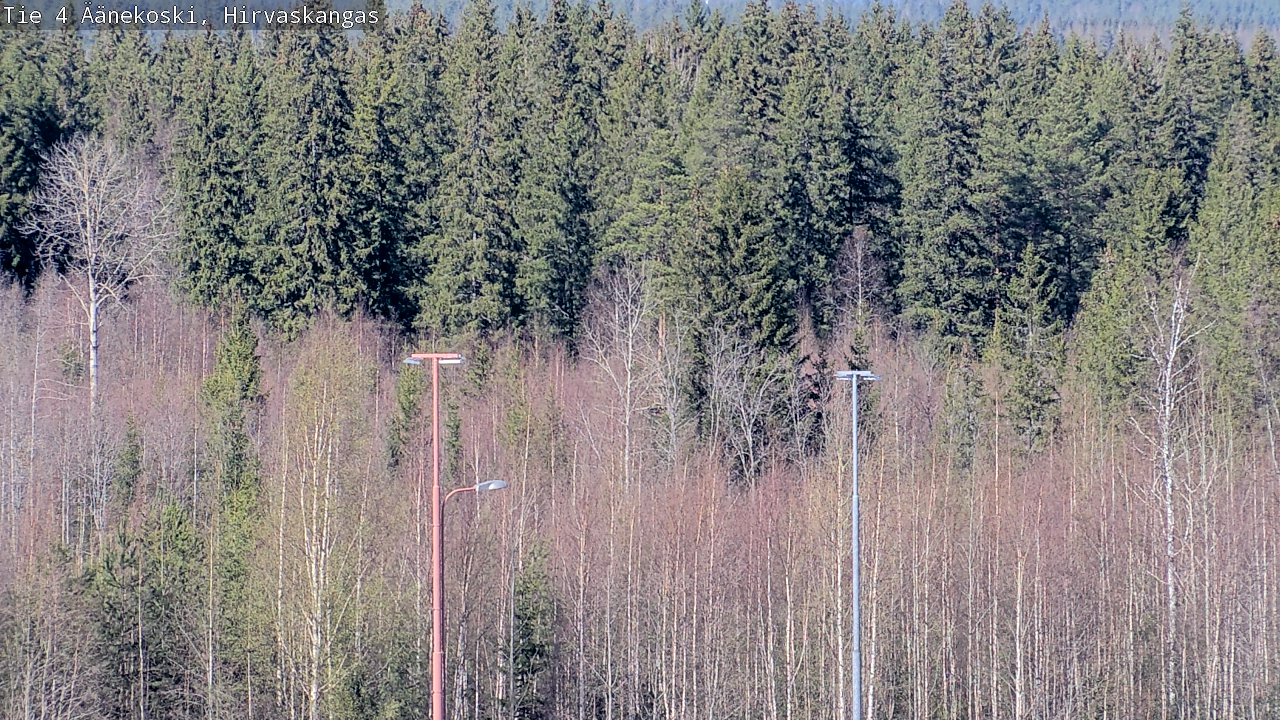 Weather Camera Image Road 4 Äänekoski, Hirvaskangas, Äänekoski, Keski-Suomi