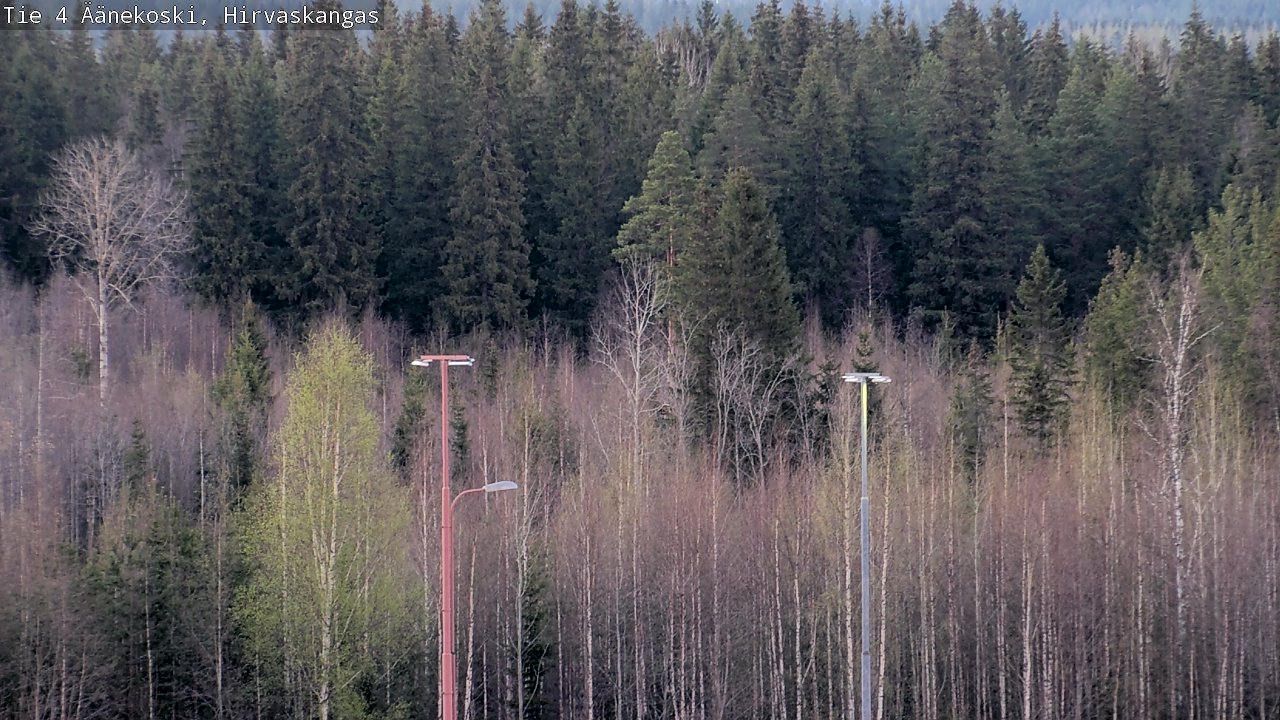 Weather Camera Image Road 4 Äänekoski, Hirvaskangas, Äänekoski, Keski-Suomi