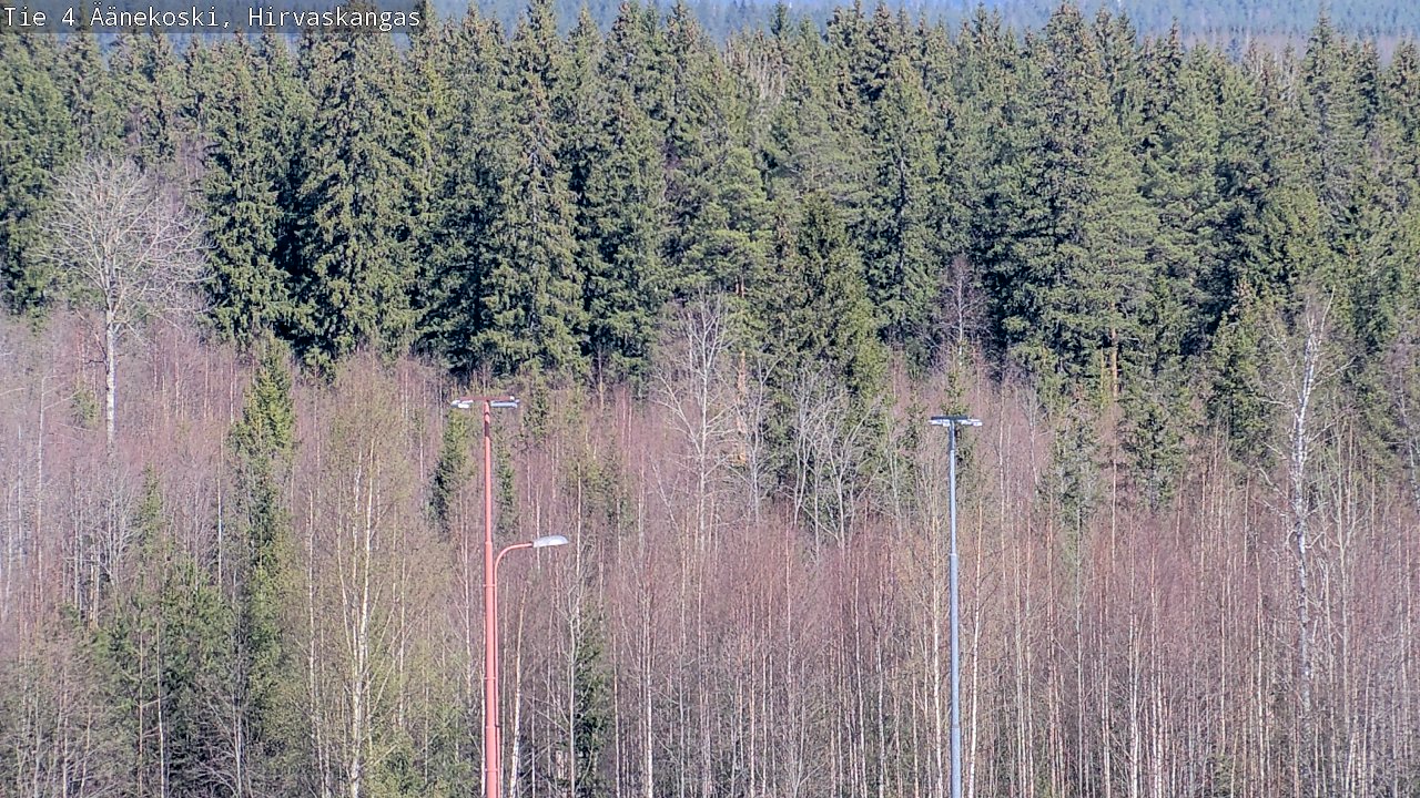 Weather Camera Image Road 4 Äänekoski, Hirvaskangas, Äänekoski, Keski-Suomi