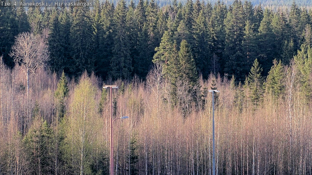 Weather Camera Image Road 4 Äänekoski, Hirvaskangas, Äänekoski, Keski-Suomi