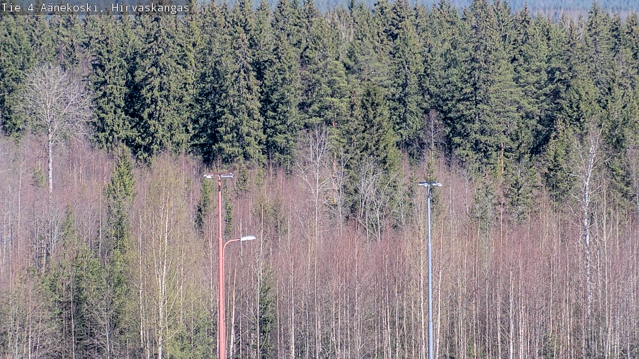 Weather Camera Image Road 4 Äänekoski, Hirvaskangas, Äänekoski, Keski-Suomi