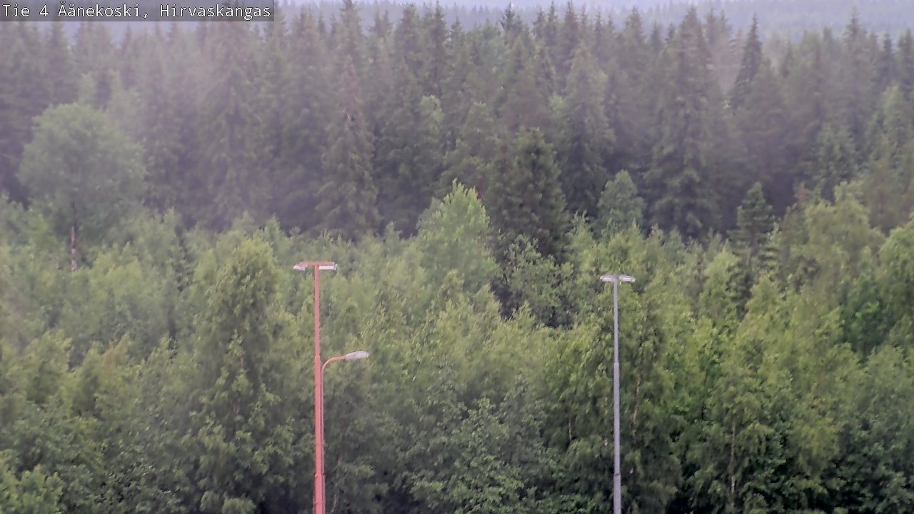Weather Camera Image Väg 4 Äänekoski, Hirvaskangas, Äänekoski, Keski-Suomi