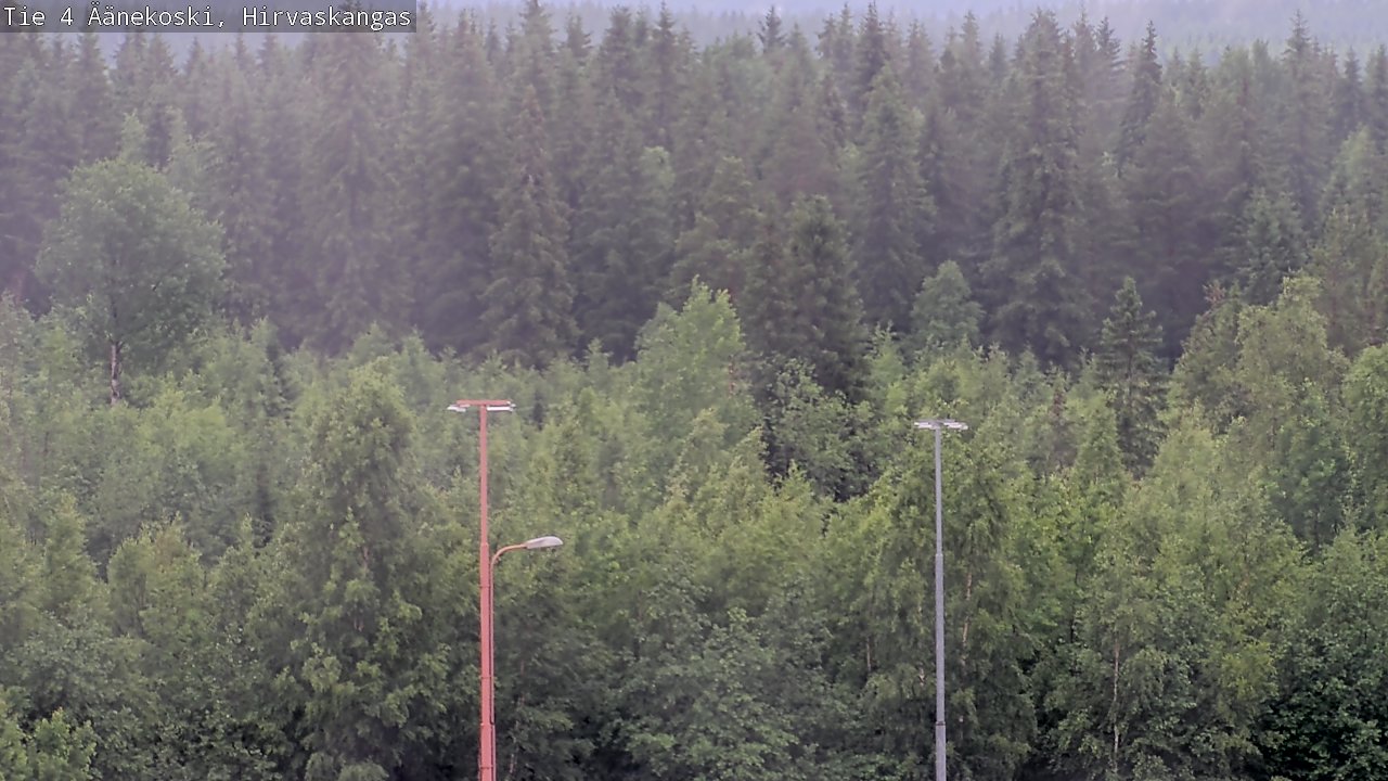 Weather Camera Image Väg 4 Äänekoski, Hirvaskangas, Äänekoski, Keski-Suomi