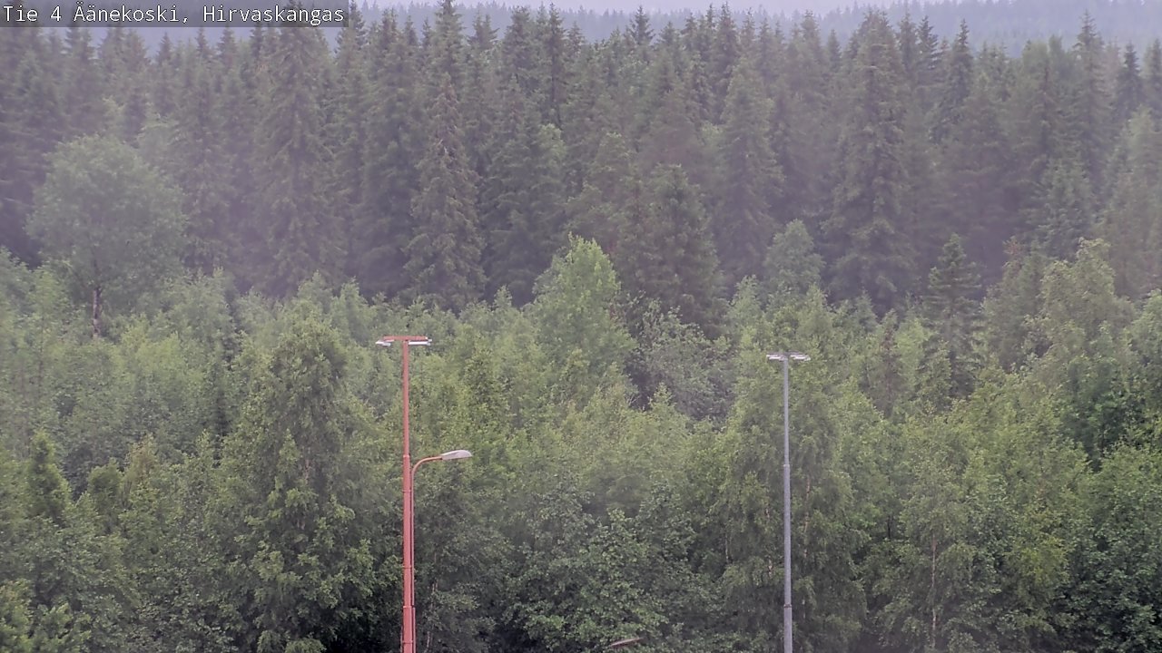 Weather Camera Image Väg 4 Äänekoski, Hirvaskangas, Äänekoski, Keski-Suomi