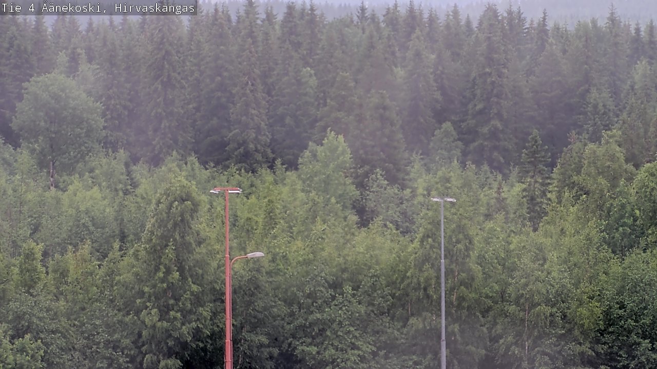 Weather Camera Image Väg 4 Äänekoski, Hirvaskangas, Äänekoski, Keski-Suomi