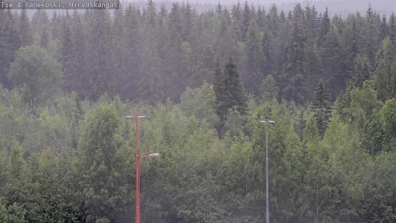 Weather Camera Image Väg 4 Äänekoski, Hirvaskangas, Äänekoski, Keski-Suomi
